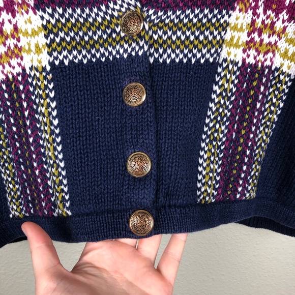 VTG Women's Large Floral Plaid Embroidered Cardiga - Picture 2 of 15